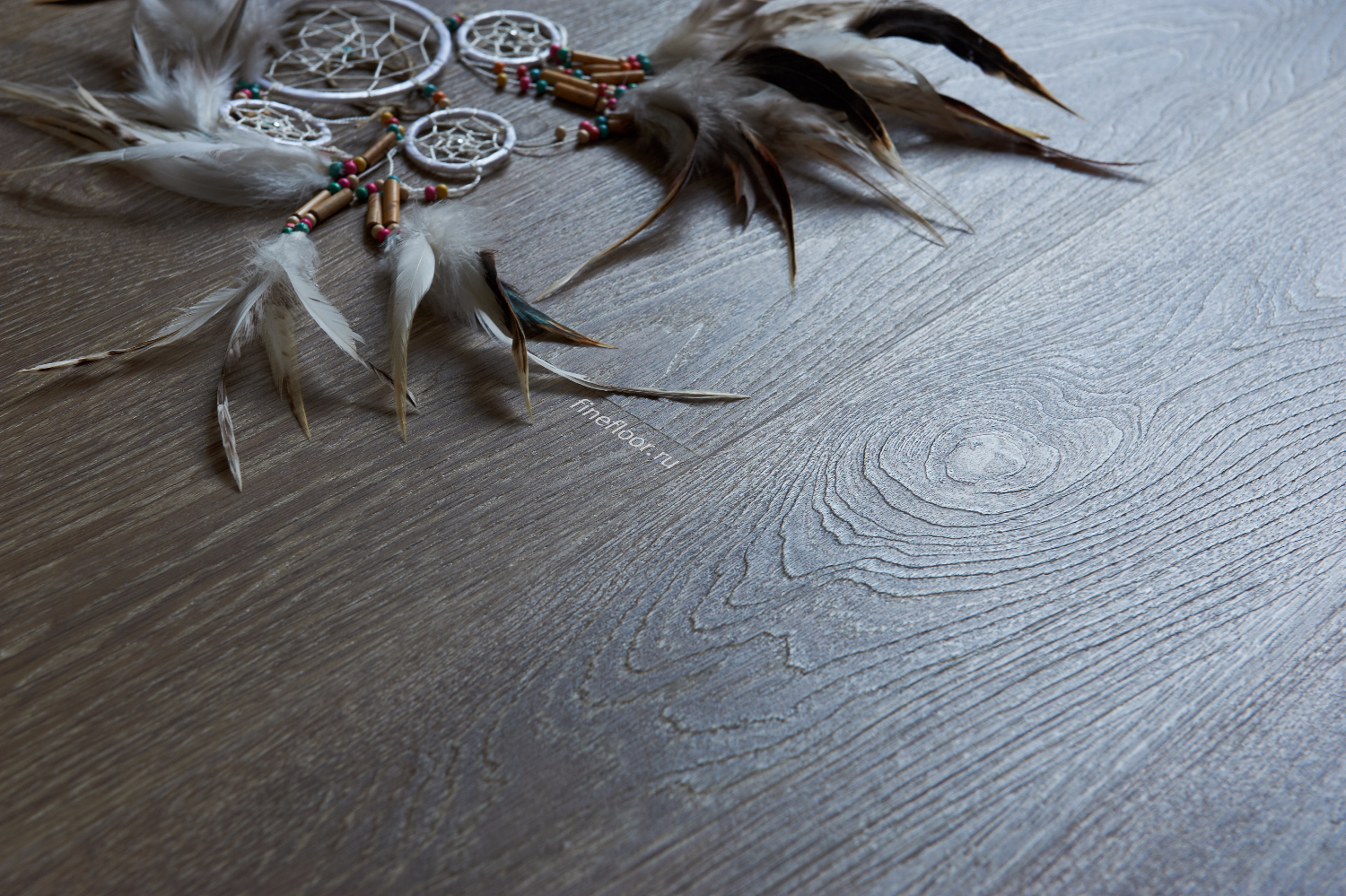 Кварцвиниловая плитка EcoClick замковая Rich Дуб Лиль NOX-1950 1212×185×4,2 фото в интерьере